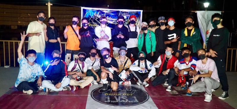 The winners with others at the Kohima Spring Jam held on April 29 in Kohima.